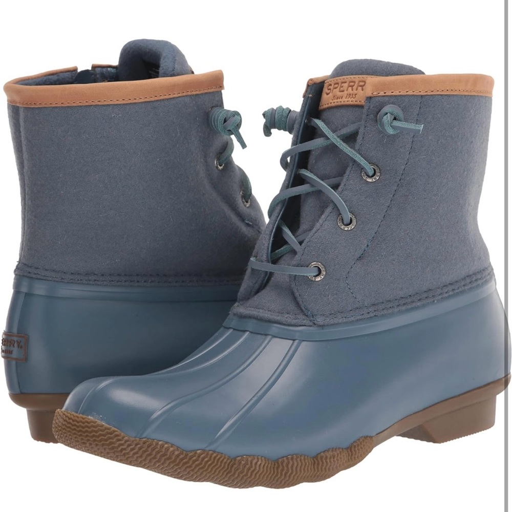 Sperry Saltwater Wool Rain Boot size 8 NWOT